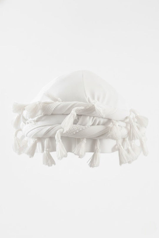 Y2K Turban beanie in white by Y2K Crew