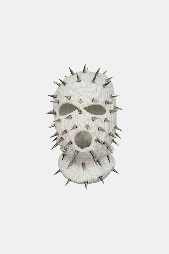 Y2K spiked balaclava in white by Y2K Crew