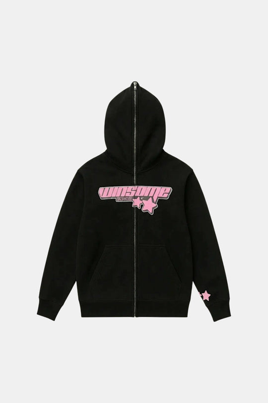 Y2K Black full zip hoodie in gray by Y2K Crew