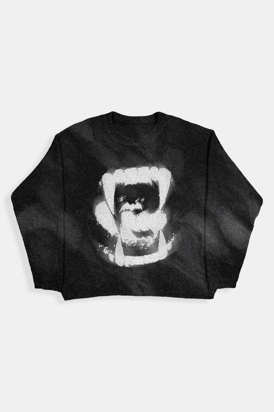 Y2K Black & white knit sweater in black
white by Y2K Crew