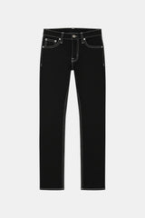 Black & white stitching jeans