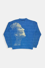 Blue knit