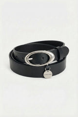 Chrome buckle belt