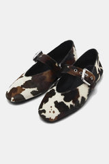 Cowhide mary jane