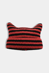 Crochet cat beanie