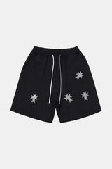 Rhinestone cross shorts