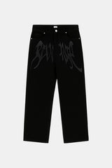 Custom black jeans