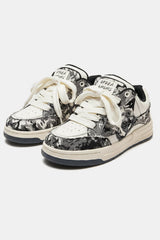 Faded sneakers
