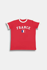 France crop top