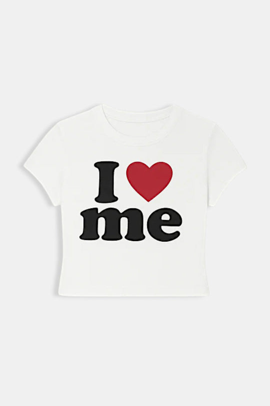 Y2K "I love me" t-shirt in white by Y2K Crew