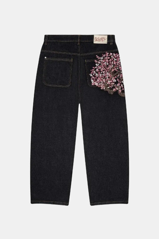 Y2K Japanese printed jeans in multicolor by Y2K Crew
