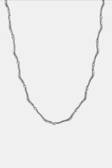 Liquid silver necklace