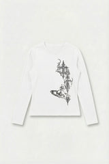 Long sleeve gothic t-shirt