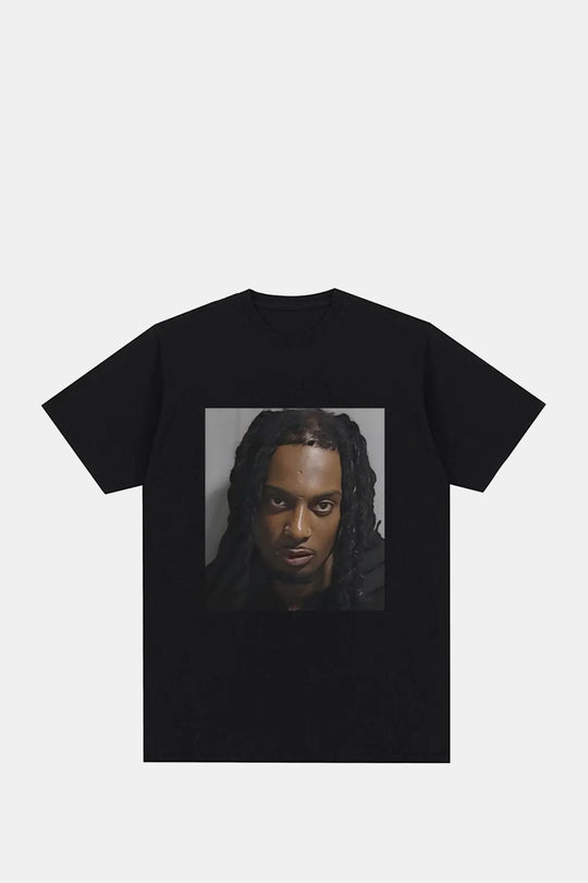 Y2K Mug Shot t-shirt in black by Y2K Crew