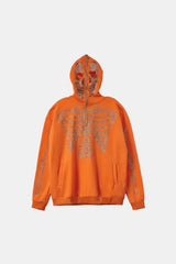Orange full zip hoodie