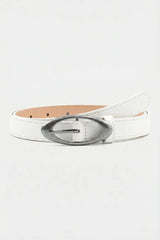 Oval buckle belt