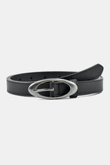 Oval buckle belt