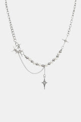 Pearl & cross necklace
