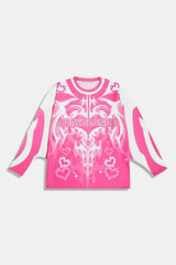 Pink American football jersey