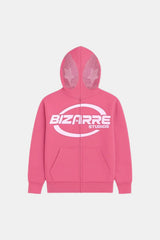 Pink full zip hoodie