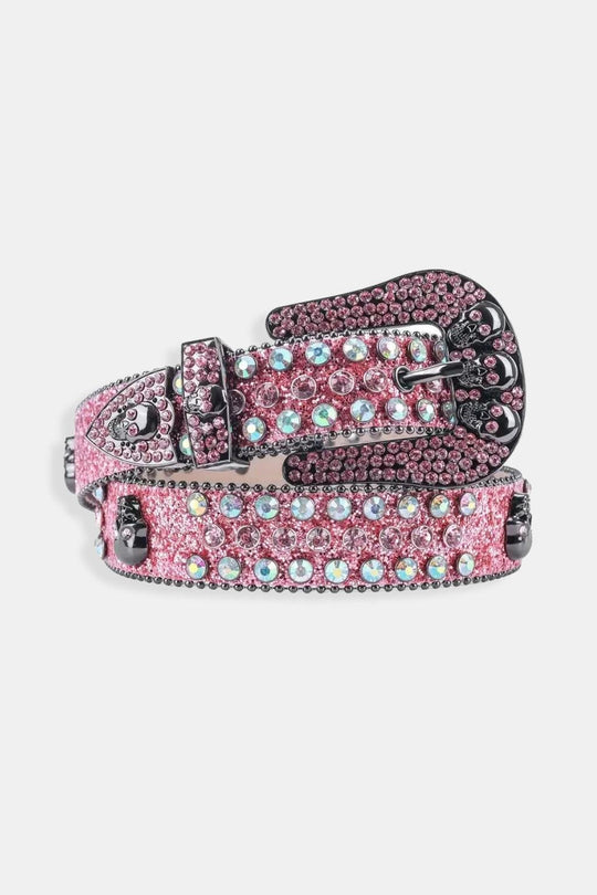 Y2K Pink rhinestone belt by Y2K Crew