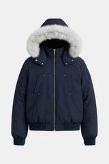 Puffer fur hood jacket