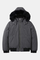 Puffer fur hood jacket