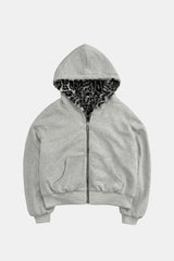 Reversible leopard jacket