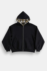 Reversible plaid jacket
