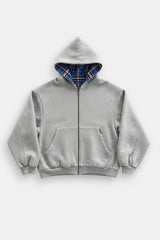 Reversible plaid jacket
