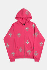 Rhinestone cross sweatshirt