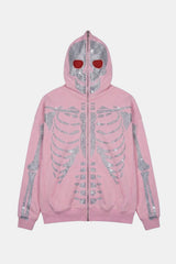 Rhinestone skeleton hoodie