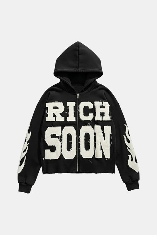 Y2K Rich Soon hoodie in black by Y2K Crew