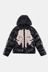Skeleton down jacket