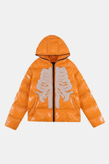 Skeleton down jacket