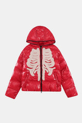 Skeleton down jacket