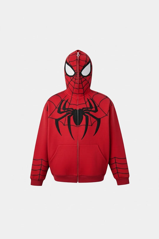 Y2K Spiderman full zip in red by Y2K Crew