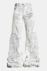 Angel wings jeans