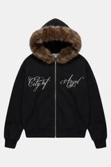 Calligraphy fur jacket