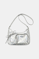 Clear panel handbag