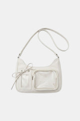 Clear panel handbag