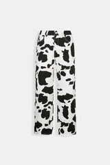 Cow print jeans