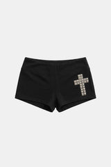 Cross mini shorts
