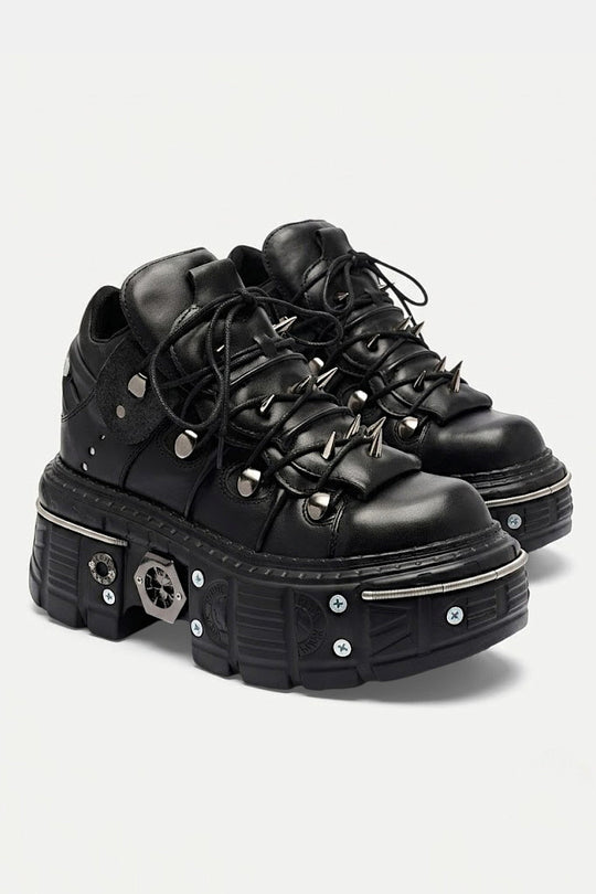 Y2K gothic shoes in black by Y2K Crew