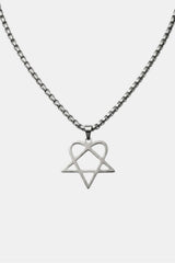 Heartagram necklace