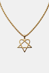 Heartagram necklace