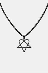 Heartagram necklace