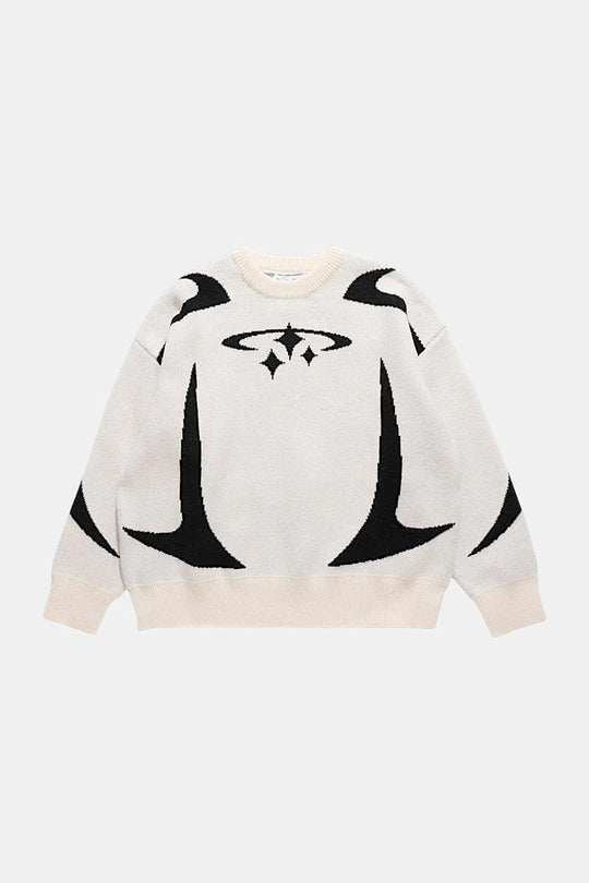 Y2K knit sweater in white by Y2K Crew