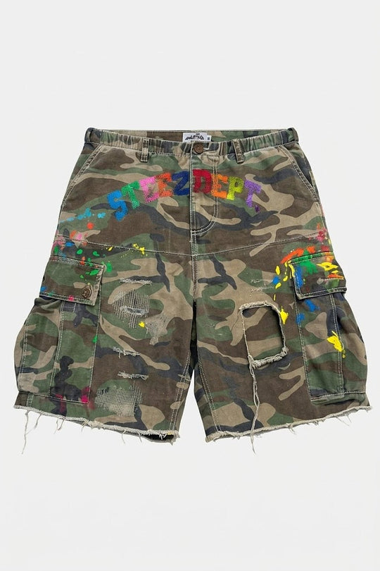 Y2K multicolor jorts by Y2K Crew