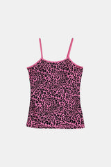 Pink leopard top